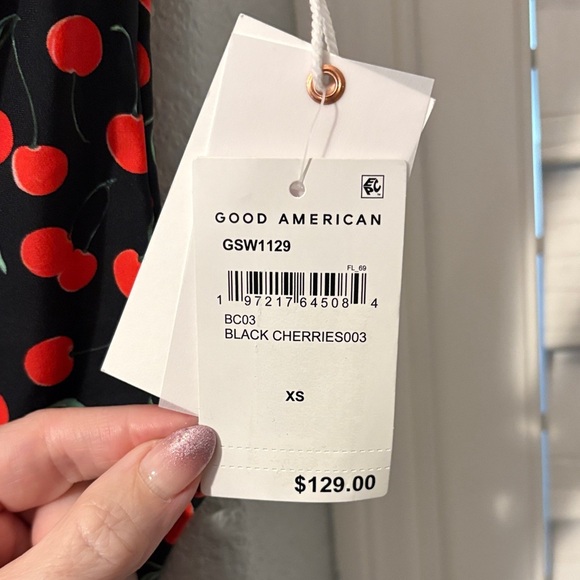 Good American Cherry Print Women's Swimsuit - Picture 3 of 9